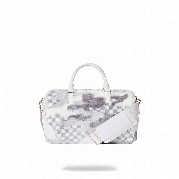 ��� ������ ��� ������ ����������� � SPRAYGROUND WHITE FUR 3AM MINI DUFFLE