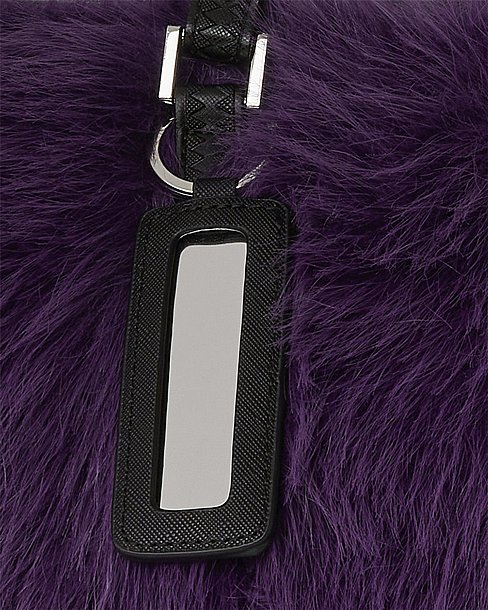 ��� �� ����������� � SPRAYGROUND FUR CRAY PURPLE TOTE