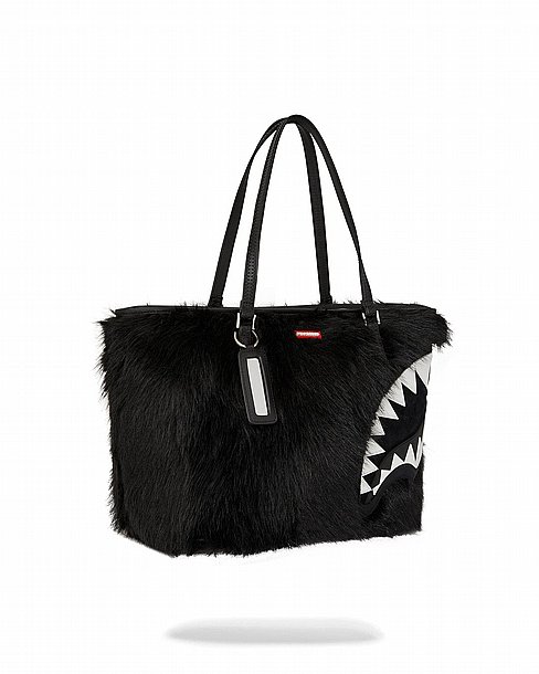 ��� �� ����������� � SPRAYGROUND FUR CRAY BLACK TOTE