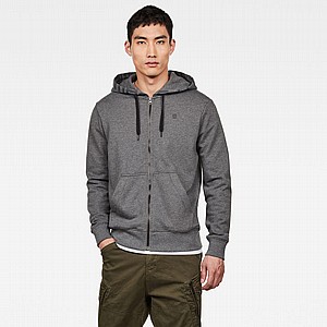 G STAR-RAW - סוויטשירט ספורט אפור, לוגו לאורך הכובע. G STAR-RAW - סוויטשירט ספורט אפור, לוגו לאורך הכובע.