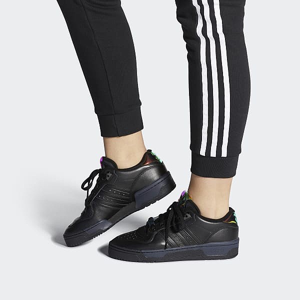 Adidas RIVALRY LOW SHOES -נעלי אדידס ריבלרי שחור זוהר