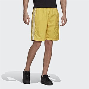 ADIDAS 3-Stripes Swim Shorts- שורט ים פסים צהוב ADIDAS 3-Stripes Swim Shorts- שורט ים פסים צהוב